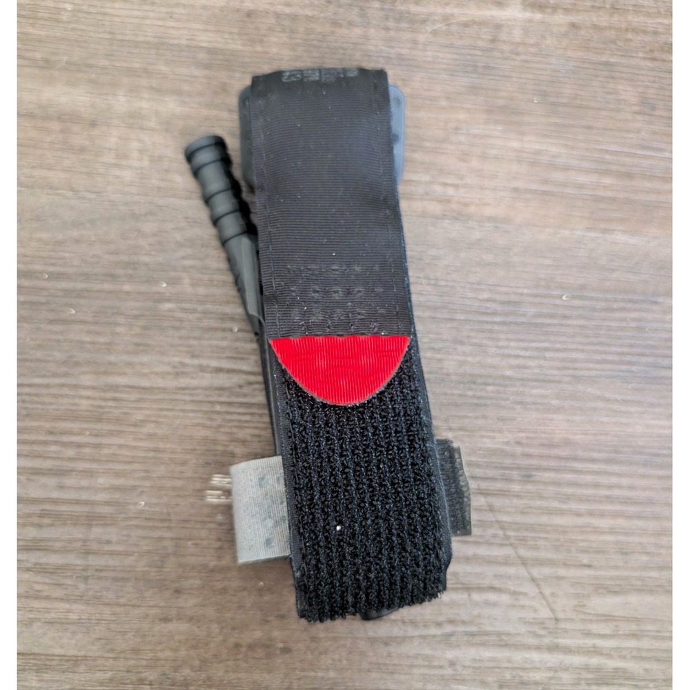 Black Military Style Tourniquet Strap with Windlass Rod Tactical Field Gear